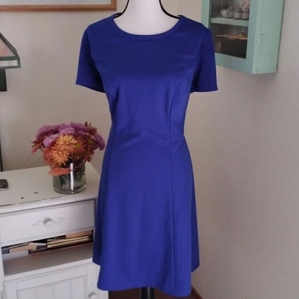 AB Studio Blue Knit Dress